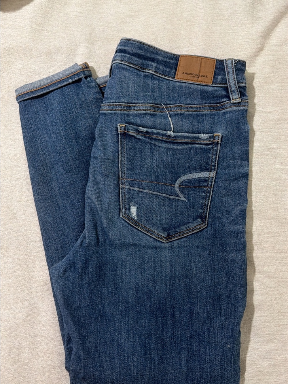 American Eagle Outfitters Men’s Dark Blue Slim Straight Jeans